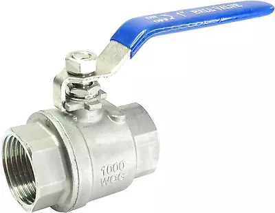 Port Ball Valve NPT Thread WOG1000 Heavy Duty Handle1  316 Stainless Steel Full  • $18.77