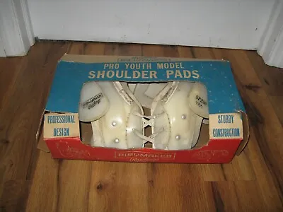 Vtg Rawlings Playmaker Pro SP200 Youth Football Shoulder Pads White Original Box • $99.99