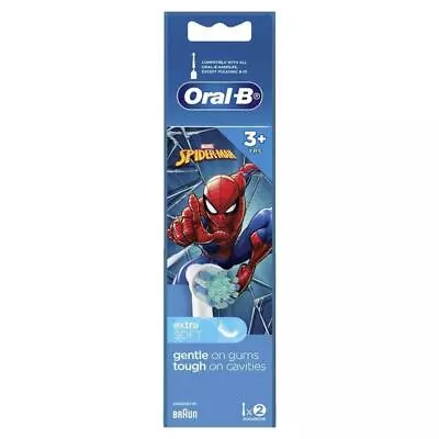 Oral B Power Toothbrush Kids Star Wars/Spiderman Refills 2 Pack • $10.99