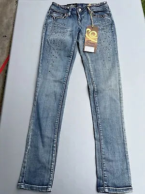 $24.99 • Buy Vault Denim Grace In LA USA Womens Blue Denim Jeans Sz1 / 24 NWT