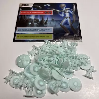 Risk Legacy Aliens 55 Game Piece Lot With Faction Card Hasbro • $8.99