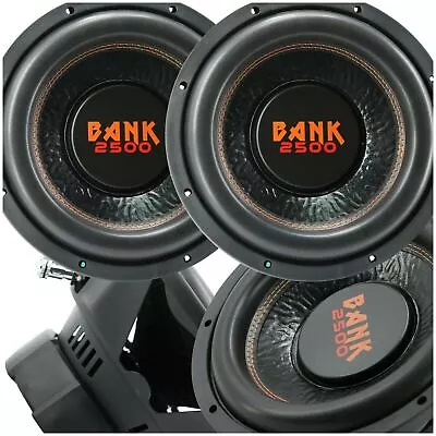 Audiobank 12 Inch 5000 Watt Car Audio Subwoofer W/ 4 Ohm DVC Power 12' Sub X2 • $99.99