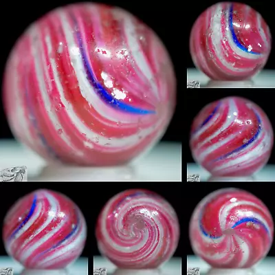 Handmade Pink Mica Onionskin Shooter Marble 13/16 In Near Mint- Germany S1164 • $224.95
