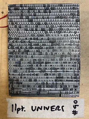 £15 • Buy 11pt. Univers Letterpress Type Metal Typeface #90
