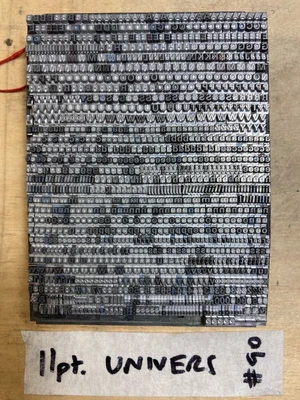 £15 • Buy 11pt. Univers Letterpress Type Metal Typeface #90