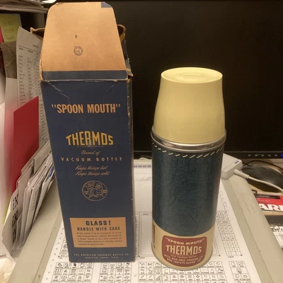 $18 • Buy Mid Century Camping Thermos Vacuum Bottle Model 3253 Unused Original Packaging