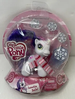 Hasbro My Little Pony Winter Holiday Sweetie Belle White Unicorn 2009 Toy • $8.99