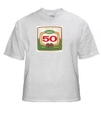 Labatt 50 Beer Label T Shirt Canada Sizes Small Thru Xxlarge • $13.99