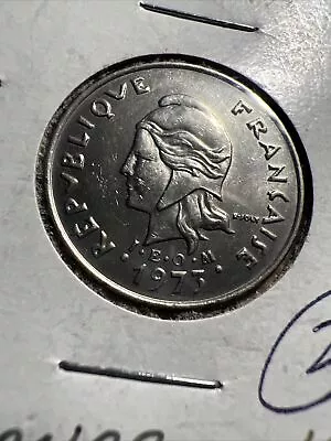 1973 French Polynesia 10Francs Unc Coin Z1359 • $2.99