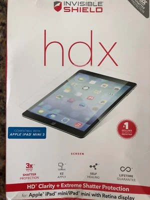 $28.99 • Buy ZAGG InvisibleShield HDX Extreme Shatter Protection For Apple IPad Mini 1 2 & 3