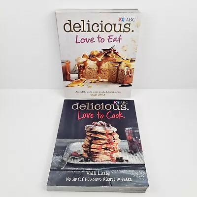 Delicious Love To Eat + Love To Cook By Valli Little Paperback Cookbook Bundle • $22.95