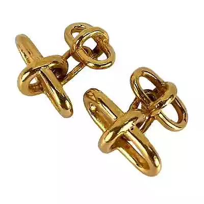 10K Yellow Gold Over Mens Marine Chain Link Cufflinks Dimensions: 2 X 1 X 2.4 Cm • $199.99