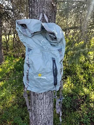 Sierra Designs Summit Sack 1300 Mirage Grey Packable Roll Top Backpack Light • $29.95