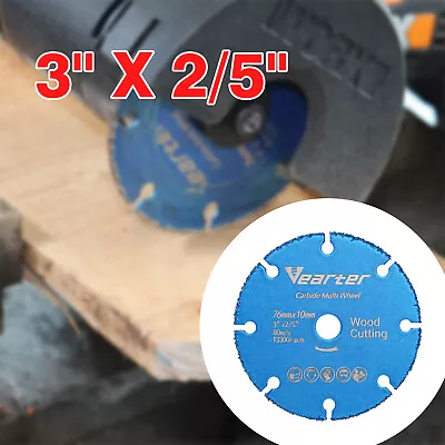 3'' 76mm Tungsten Carbide Circular Saw Blade Wood Cutting Disc Multitool Wheel  • $12.09