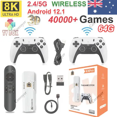 40000+ K8 HDMI TV Video Game Stick Retro Gaming Console W/ 2 Wireless Controller • $59.89