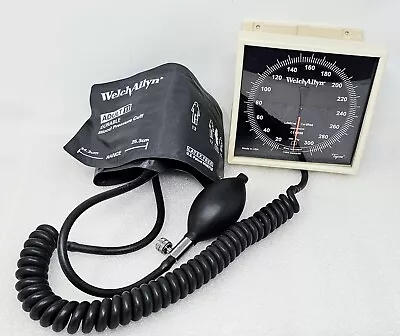 Welch Allyn / Tycos CE0050 Wall Mount Sphygmomanometer With Cuff ADULT 11 USA • $44.98