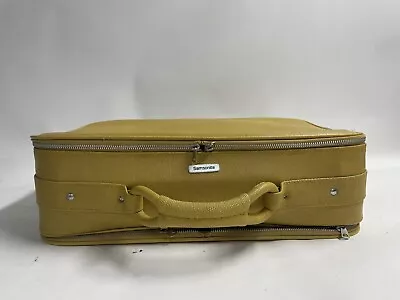 Vintage Samsonite Silhouette Mustard Yellow Suitcase - Great Condition • $44.49