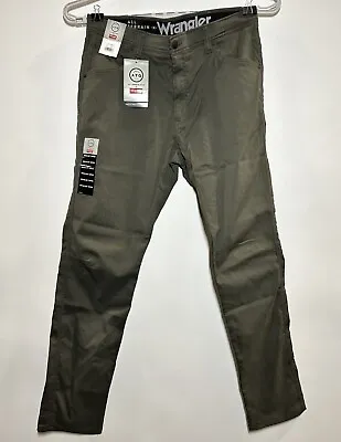 Wrangler Men's ATG Performance Taper 5-Pocket Pants - Peat Moss 34x32 • $20