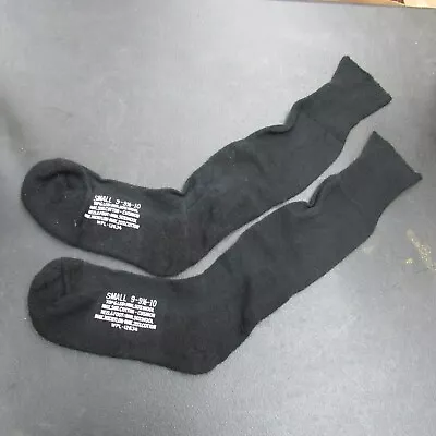 Cushion Sole Socks Black US Army Vietnam Era NOS Originals Size 9-10 (Z3) • $2