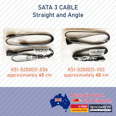 $5.80 • Buy MSI SATA 3 III Cable Bundle - 2-Pack, 6Gb/s, 40cm/45cm, HDD SSD Data Cables