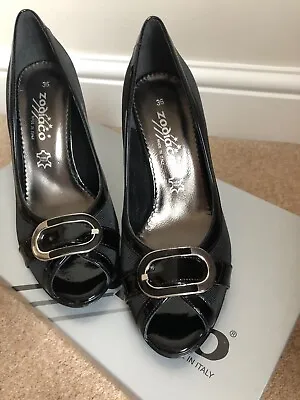 Women’s BNIB Fabric High Heel Peep Toe SHOES Size 3  Zodiaco  • £11.99