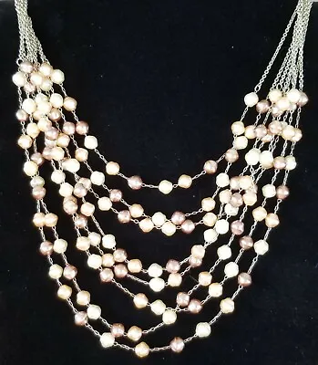 **Liz Clairborne Multi Strand Faux Pearl Necklace** • $12.99