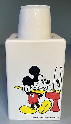 Vintage The Walt Disney Company Mickey Mouse Bathroom Dixie Cup Dispenser Holder • $17.99