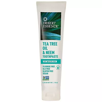 £14.94 • Buy Desert Essence Natural Tea Tree Oil And Neem Toothpaste, 176g 6.25 OZ.