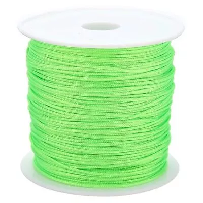 0.8mm Nylon Cord Thread Chinese Knot Macrame Bright Green Chartreuse  • $13.56
