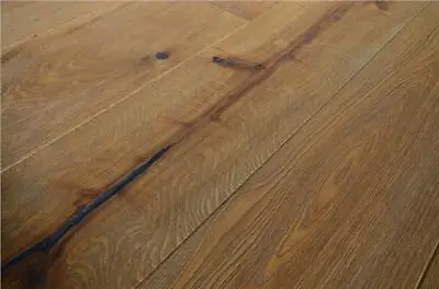 Sample: Engineered Oak Antique Grey Hard Wax Oiled Wood Floor - 15x4x220x2200mm • £0.99