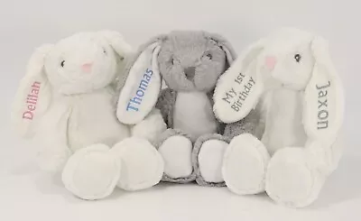 Personalised Bunny Soft Toy Teddy Embroidered • £10.95