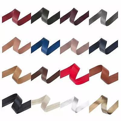 £8.25 • Buy Imitation Faux Leather PU Tape,Edging Trim Ribbon Strap Strip,Wipeable,Strong