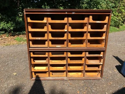 £725 • Buy Mid-Century Vintage Open Faced Haberdashery Chest Of Drawers Hallway Storage Etc