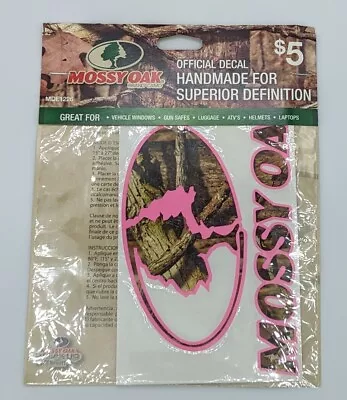 Mossy Oak Pink Logo Truck Window Automotive Grade UV Protected Decal • $3.95