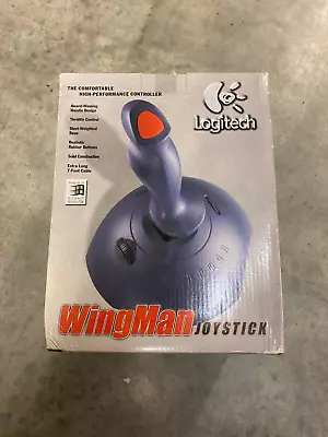 NOS Vintage Logitech Wingman Joystick #3001 For PC Gaming Flight Stick W/Game • $29.99