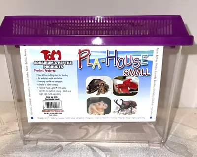 Aquarium Fish Tank Tom Pla HouseSmall Hermit Crabs Hamsters Betta Fish Carry • £9.63