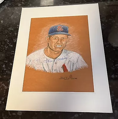 Bob Leffler Original Art Stan Musial Autographed • $200