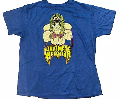 WWE Legends Ultimate Warrior Men's Blue T-shirt - NWT • $16.95