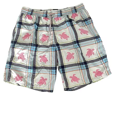 Vilebrequin Mens Turtle Lined Swim Trunks Size XXXL 3XL Beach • $49.99