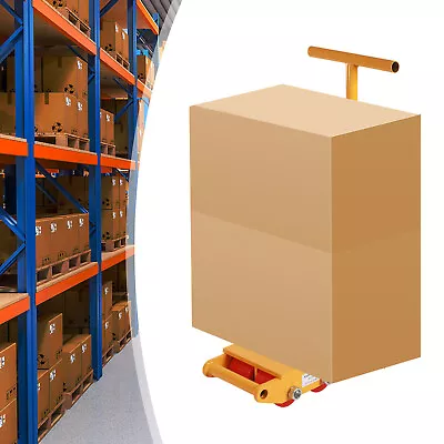 8 T Moving Dolly Skate Machinery Roller Mover Cargo Trolley 6 PU Rollers+Handle • $28.50