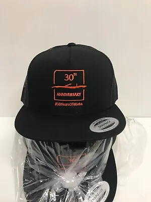 Mazda Embroidered 30th Anniversary Miata Black & Orange Baseball Cap SnapBack • $12.99