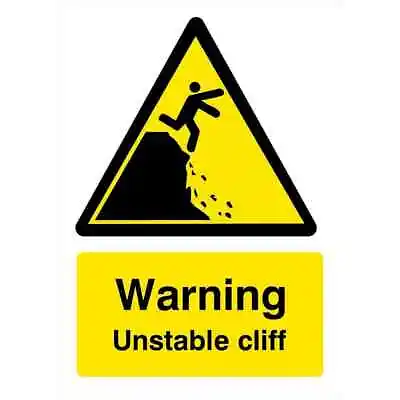 £39.40 • Buy Warning Unstable Cliff Sign