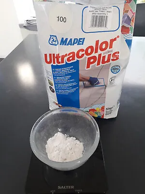 Mapei Ultracolor Plus White Grout - 80g NOT 5kg Pack! • £1.75