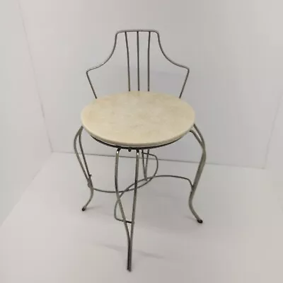 Vintage Gold Metal Wire Framed Vanity Chair Stool ( Joal-Flex Inc. ) • $69.99