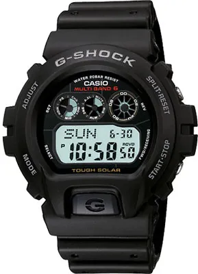 Casio G-Shock Men's Tough Solar Atomic Black Resin Band 50mm Watch GW6900-1 • $104.99