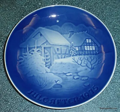 B & G Copenhagen Denmark 1975 Christmas Plate With Snowy Water Mill 9075 GIFT! • $4.99