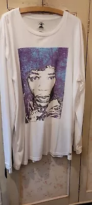Quicksilver White Authentic Hendrix Long Sleeve T Shirt XL Extra Large • £9.99