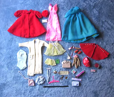 VINTAGE BARBIE CLOTHING & ACCESSORY LOT A FEW CLONE A Few Light TLC's • $10.50