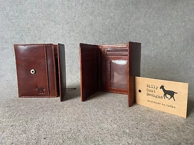 Leather Women's Wallet Purse Trifold TWW3 Women ID Window Buffalo Zip Billy Goat • $38.49