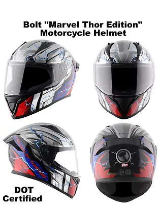 Vega Bolt  Marvel Thor Edition  DOT Certified Full Face Motorcycle Helmet • $85